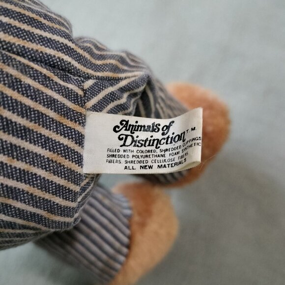 Vintage Knickerbocker Casey Jones Plush  Animals of Distinction Train Conductor - Picture 7 of 9